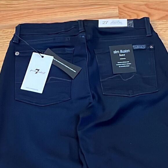 7 for all Mankind Kimmie Straight Leg Slim Illusion Luxe size 27 - Picture 5 of 12